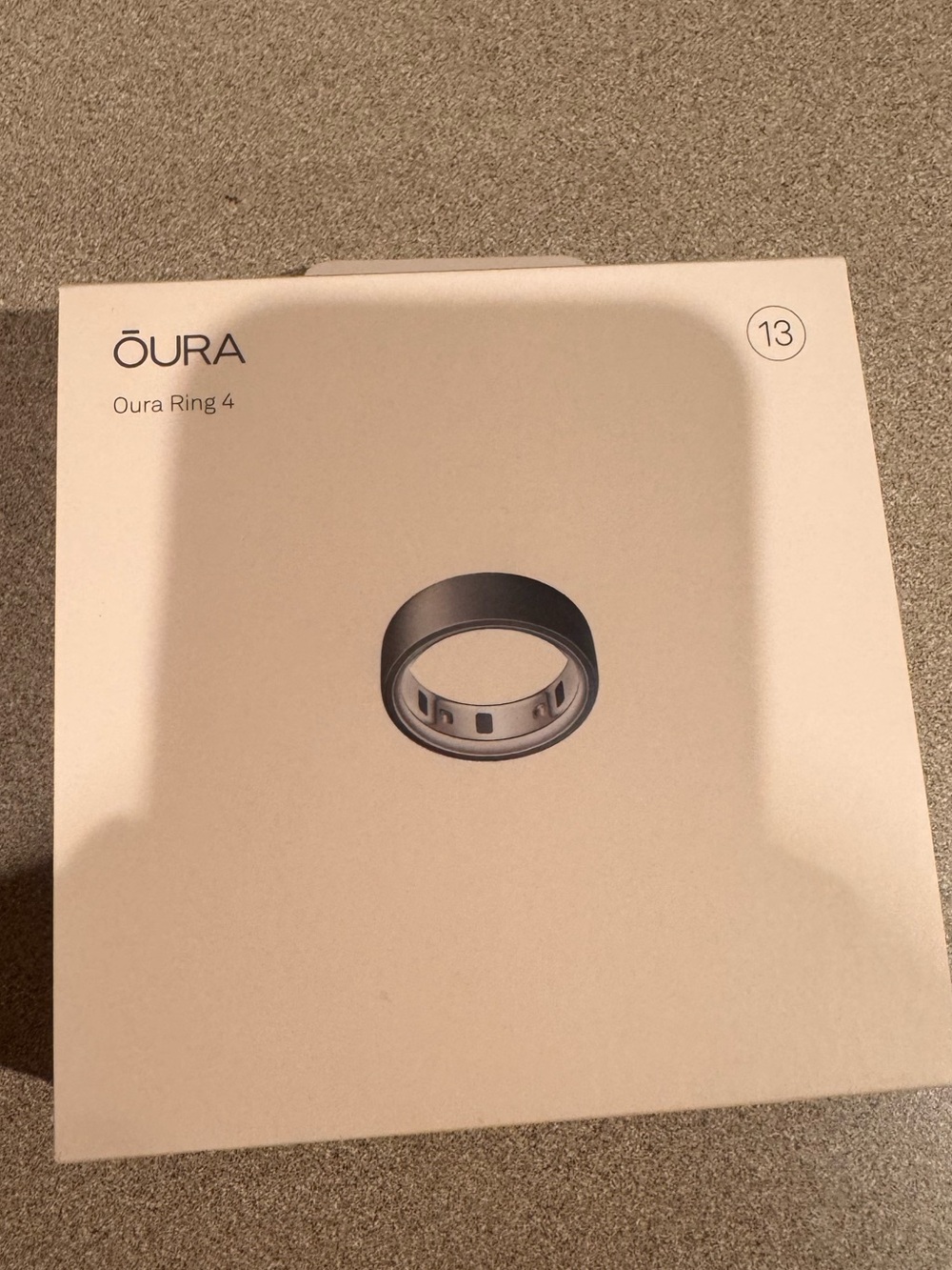 Oura Ring Gen 4 - Stealth (Size 13)
